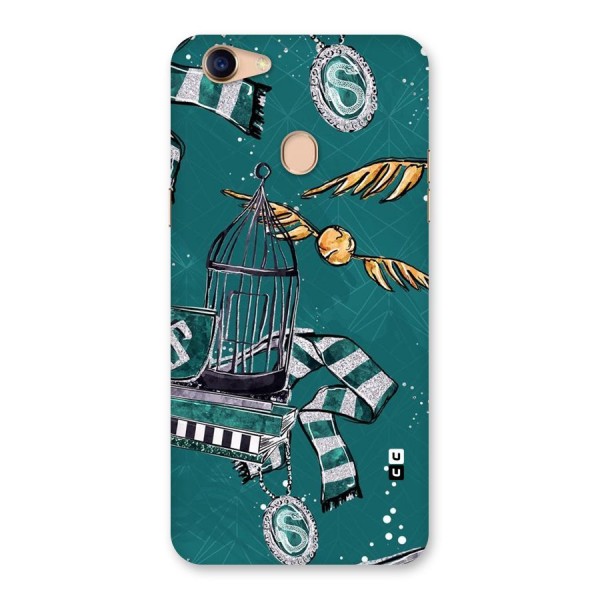 Green Scarf Back Case for Oppo F5 Youth